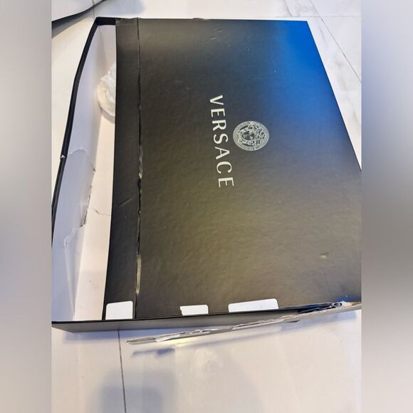 Brand new!! Versace - Aevitas Pointy leather platform ankle boots - Picture 13 of 16